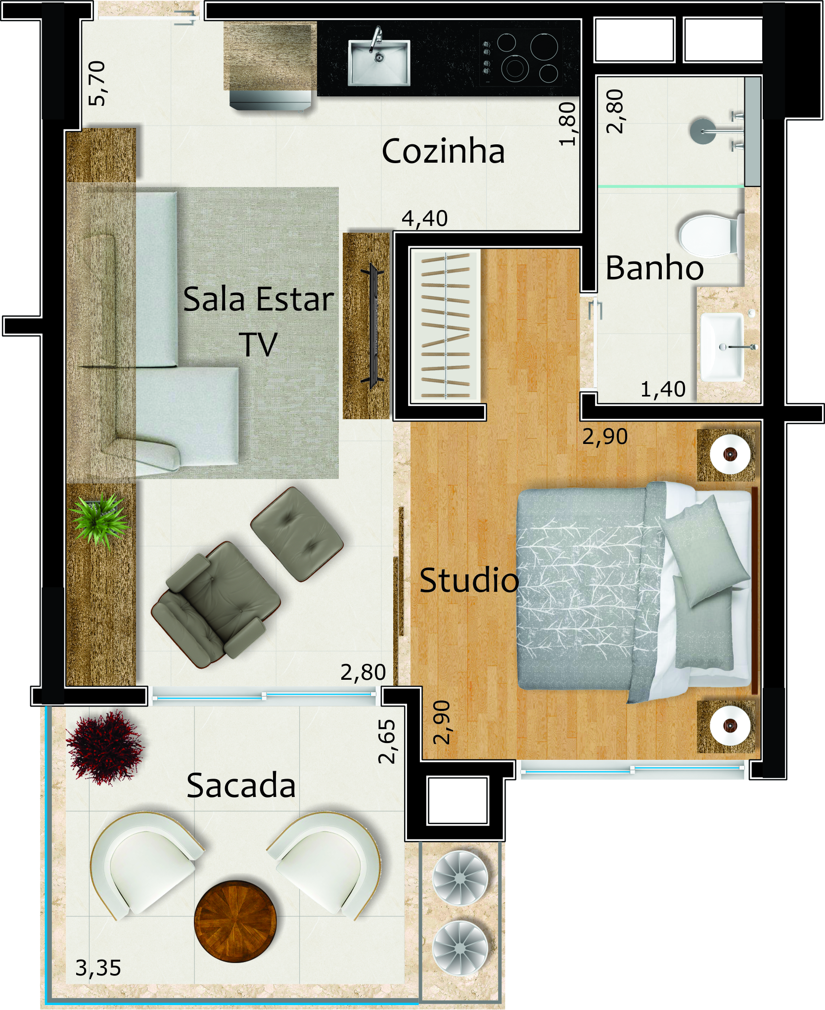 Studio — Kanoah Home Resort