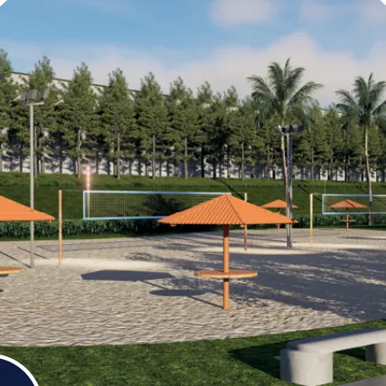 Quadras de Beach Tennis